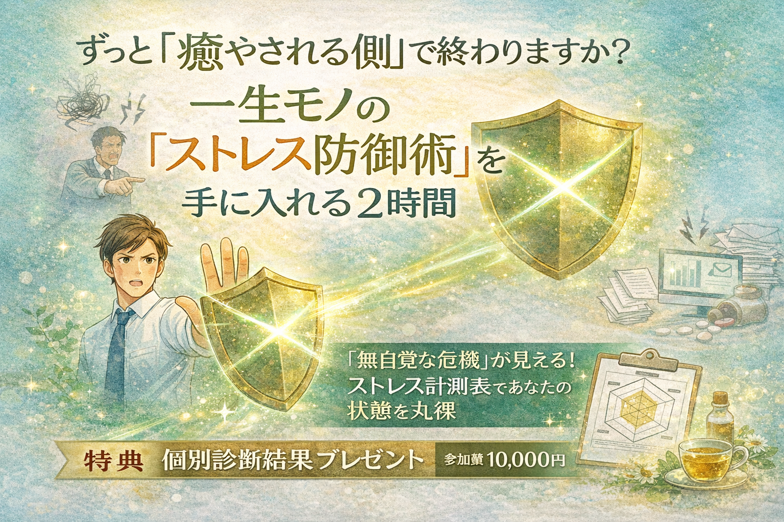 ゆかいさぽーとストレスマネジメント研究所の職場のずっと「癒やされる側」で終わりますか？